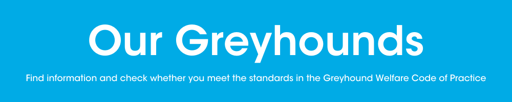 Click here to be taken to Our Greyhounds and learn more about the code of practice